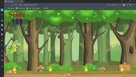Dino Run Game ( Visual studio coding with - Java script,  CSS, html )