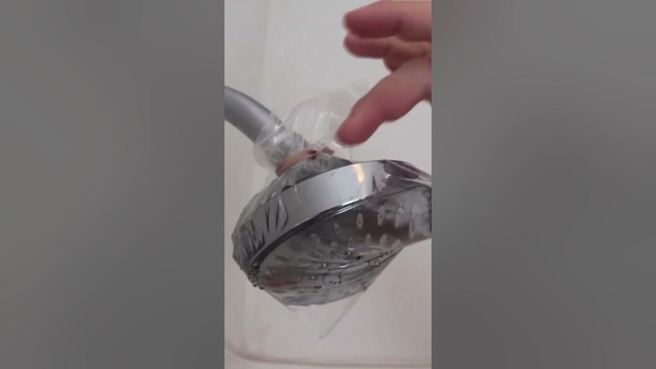 1 Simple Trick to Fix Your Clogged Shower Head and Remove Rust Stains
