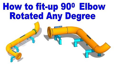How to fit up a 90 degree elbow rotated to any degree.