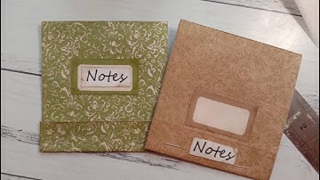 Junk Journal Ideas | Making A Matchbook Notebook | Facebook Mini Challenge