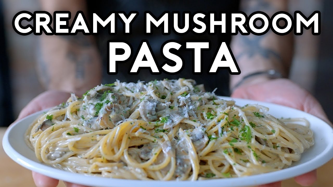 ⁣How to Make the Mushroom Pasta from The Super Mario Bros. Movie | Binging with Babish