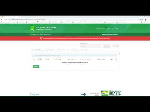 vídeo demonstra a utilização do cadsus web