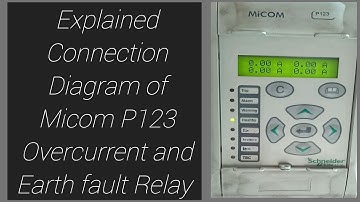 Connection Diagram of Micom P123 Overcurrent and Earth fault Relay in Urdu