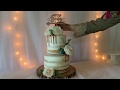 How To Make A Two Tiered Semi Naked Wedding Cake