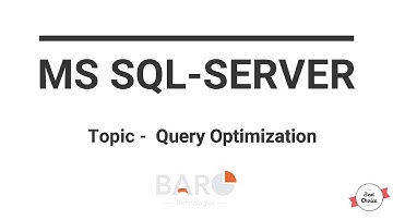 (ባሮ) MS SQLSERVER | QUERY OPTIMIZATION | In English