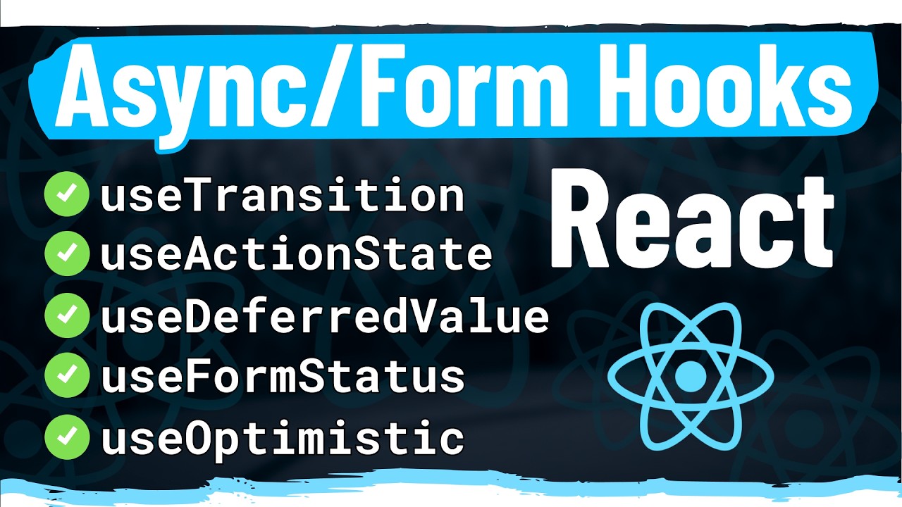 Master Must Know Form and Async React Hooks in 30 Minutes | Tutorial ...