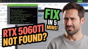 NVIDIA 5060 Ti Not Showing in HiveOS? Do THIS to Fix It! #rtx5060ti #hiveos