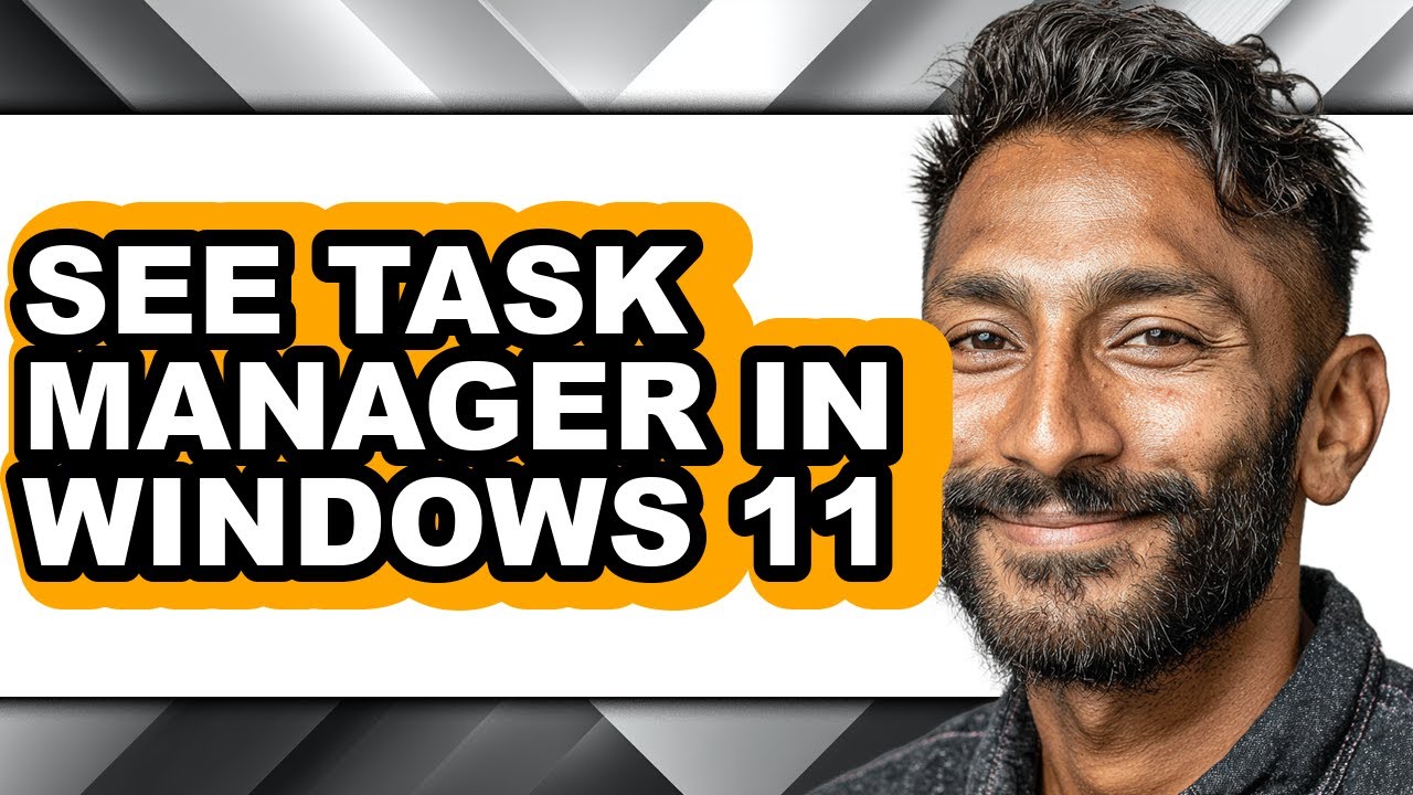 How to See Task Manager in Windows 11 (easy Method) - YouTube