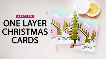 One Layer Cards with Stencils + 40% Off Stencil Mat!