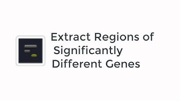 Extract regions of significantly different genes