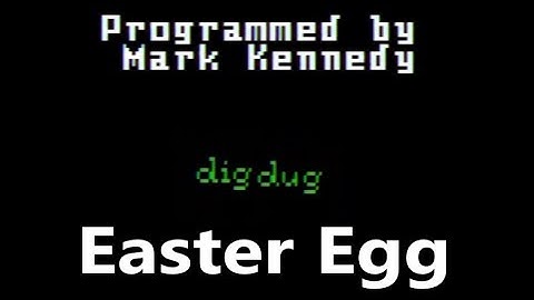 Dig Dug Intellivision Easter Egg - Find Mark Kennedy