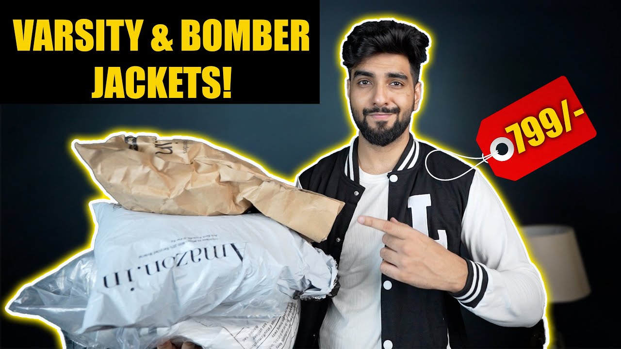 5 BEST BUDGET VARSITY & BOMBER JACKETS FOR MEN ONLINE! ✅ Lakshay thakur