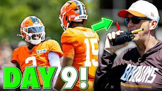 SHEDEUR SANDERS VS DESHUAN WATSON FORCED INSIDE WITHOUT PADS IN BROWNS CAMP