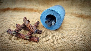 Wootz steel from steel cable. Making a pchak knife