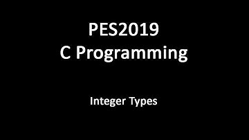 C Programming - Integer Types