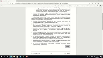 2018 május emelt szintű informatika MS Excel Papírgyűjtés 1