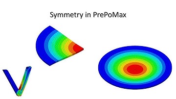 FEM - Calculix - PrePoMax Tutorial 04: Symmetry