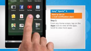 How to set an e-mail notification alert in Sony® Xperia™ S(Do you want your Sony® Xperia™ S phone to alert you when you receive an email in your mailbox? Follow the steps shown in this video to do so on your Sony® ..., 2015-02-28T17:53:21.000Z)