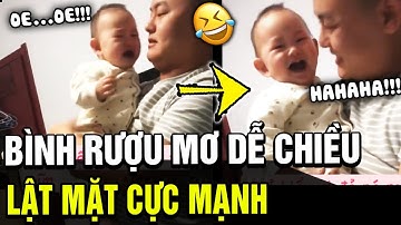 "Bình rượu mơ" đang khóc ngon lành, được bố bế lập tức "TƯƠI NHƯ HOA" khiến cđm "CƯNG XỈU" | TÁM TV