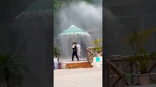 Is Enjoying The Rain Dance On The Mountain, But I Dont Feel Comfortable Joining