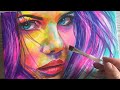 "SIENA" / Acrylic Painting /ABSTRACT COLOUR / HOW TO Speed Painting Time-lapse Art