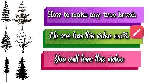 How to make pine tree brush in infinite painter| how to make any tree brush  | Brush editing video