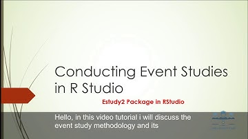 Event Study using R with estudy2 Package-Awais Research School