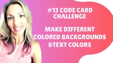 #13 Code Card Challenge for HTML Beginners Let