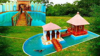 Best Top 2! How To Build The Perfect Mud Resort With Swimming Pool And Bamboo Umbrella By Ancient