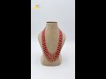 Six Line Coral &amp; Pearl Combination Necklace | Handmade Jewellery | Instagram Order
