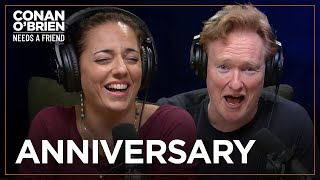 Conan \& Sona Celebrate 15 Years Of Working Together | Conan O'Brien Needs A Friend