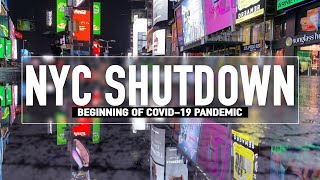 Empty NYC during COVID-19 pandemic 4K