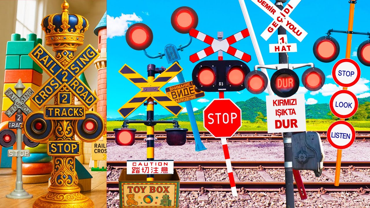 The Railroad Crossing That Wanders into the Toy World - YouTube