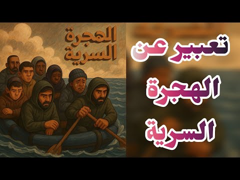 تعبير عن الهجرة السرية4متوسط تعبير عن الهجرة الغير شرعية