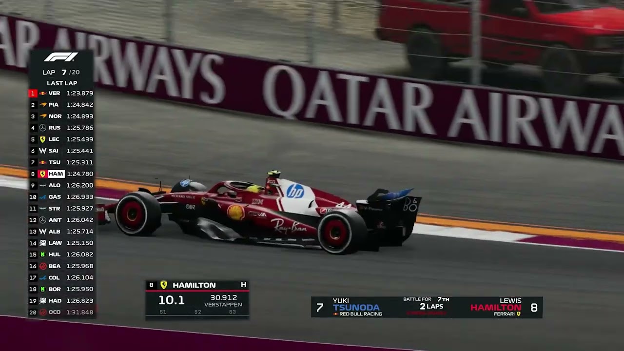 ❗Lewis Hamilton Vs Charles Leclerc❗Race F1 Losail #QatarGP 2025