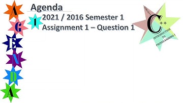 COS1511 - 2021 - Semester 1 - Assignment 1 - Question 1