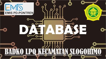 DATABASE EMIS 4 0 & EMIS PD PONTREN SEBELUMNYA