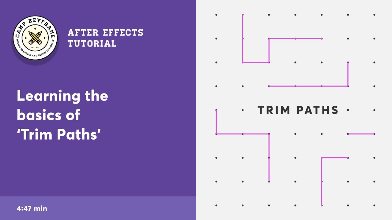 After Effects Tutorial - Line Animations with Trim Paths - YouTube