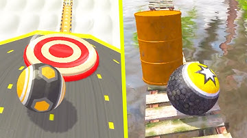 Action Balls 3D (Reverse) vs Rollance Adventure Balls (Reverse) - Amazing Ball Gameplay, Race-86