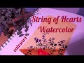 String of hearts watercolor  valesews