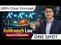 Kohlrausch Law 🔥 | 100% Concept Clear | Electrochemistry | Numerical + Concept | Board, NEET, JEE