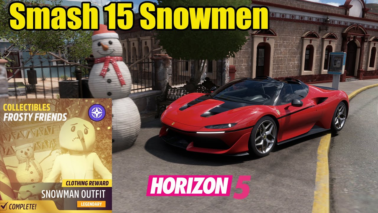 Forza Horizon 5 Collectibles Frosty Friends - Smash 15 Snowmen