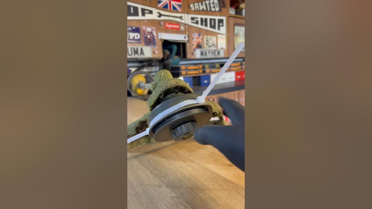 Do cable ties work on a garden strimmer? HACK??🤪 YouTube