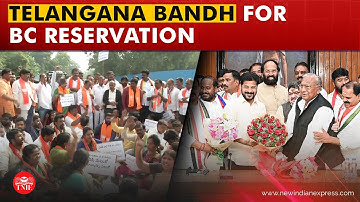 Telangana politicians protest statewide for 42% BC reservation across party lines