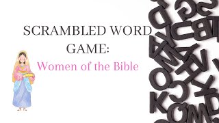 Unscramble the Words Game: Women of the Bible | Jumbled Words | Scrambled Words screenshot 4