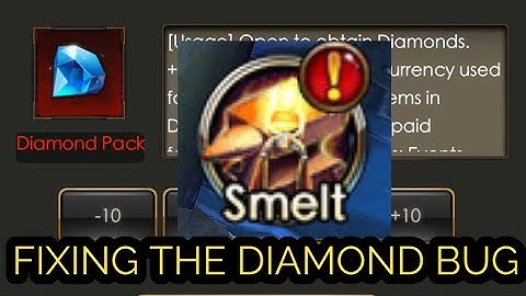 FIXING THE DIAMOND BUG - SMELT EVENT - DIABLO666 - LEGACY OF DISCORD