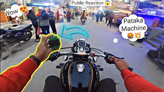 Bullet 350 Pataka Reaction 😱🧨 | Bullet m Patake Kese Fode | Bullet vs Superbike 😍 | @b4bullet