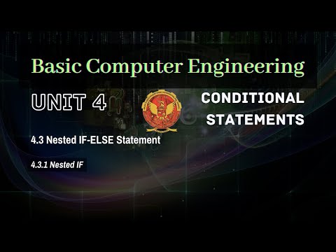 4.3.1 Nested IF | Unit 4 | BT-2005 | C Programming | BASIC COMPUTER ENGINEERING | RGPV