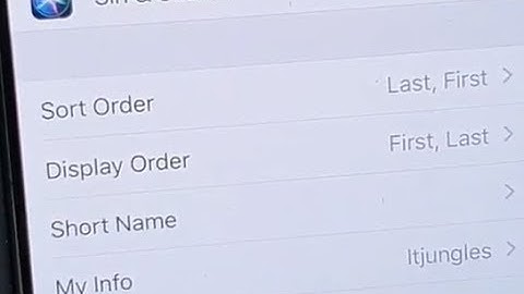 iPhone 11 Pro: How to Change Contacts Sort Order By First, Last