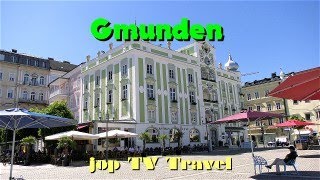 Rundgang durch die Stadt Gmunden am Traunsee (Oberösterreich) Österreich jop TV Travel